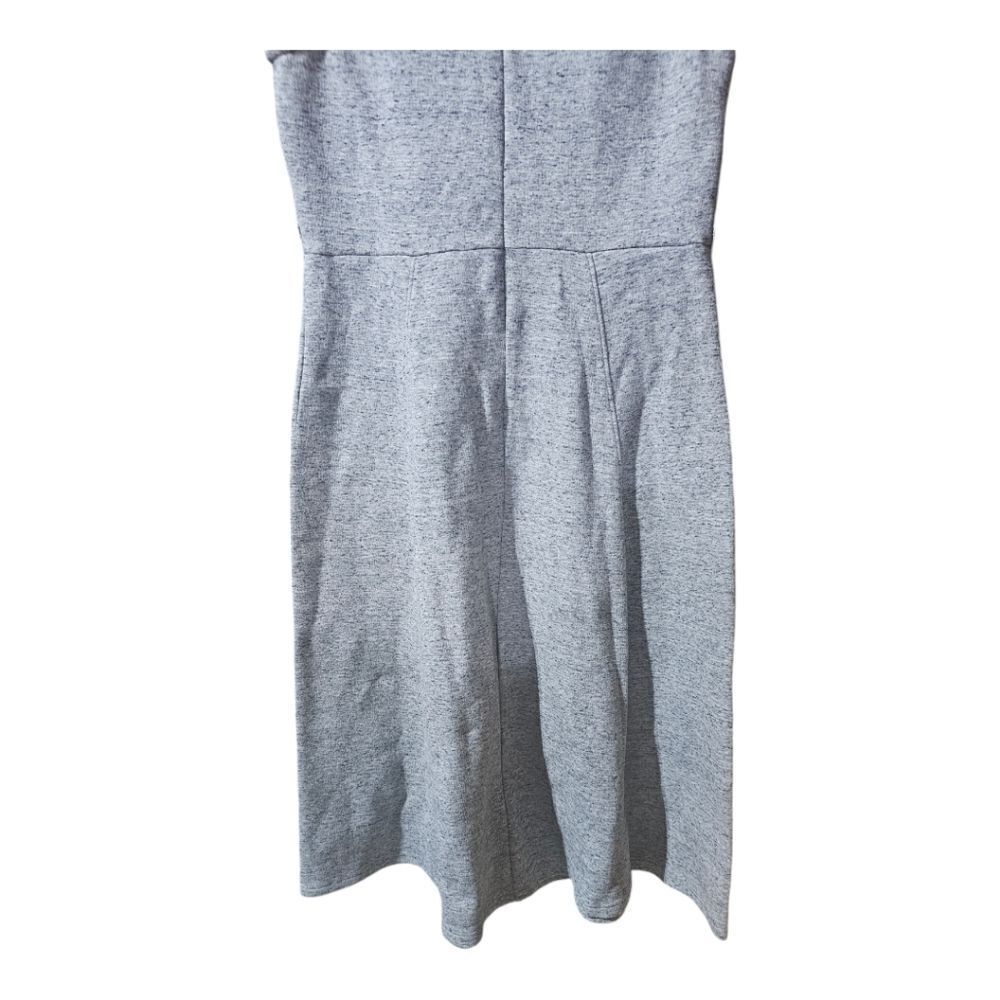 J. CREW Gray A-Line Midi Sleeveless High Neck Dress - Size 6 - Picture 9 of 11